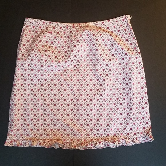 J. Crew cotton P8 woven print cotton skirt - Picture 1 of 5